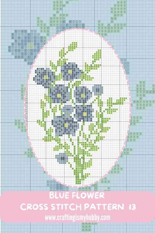 20 BLUE FLOWER CROSS STITCH PATTERNS - Crafting is My Hobby