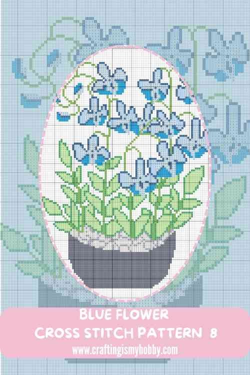 20 BLUE FLOWER CROSS STITCH PATTERNS - Crafting is My Hobby